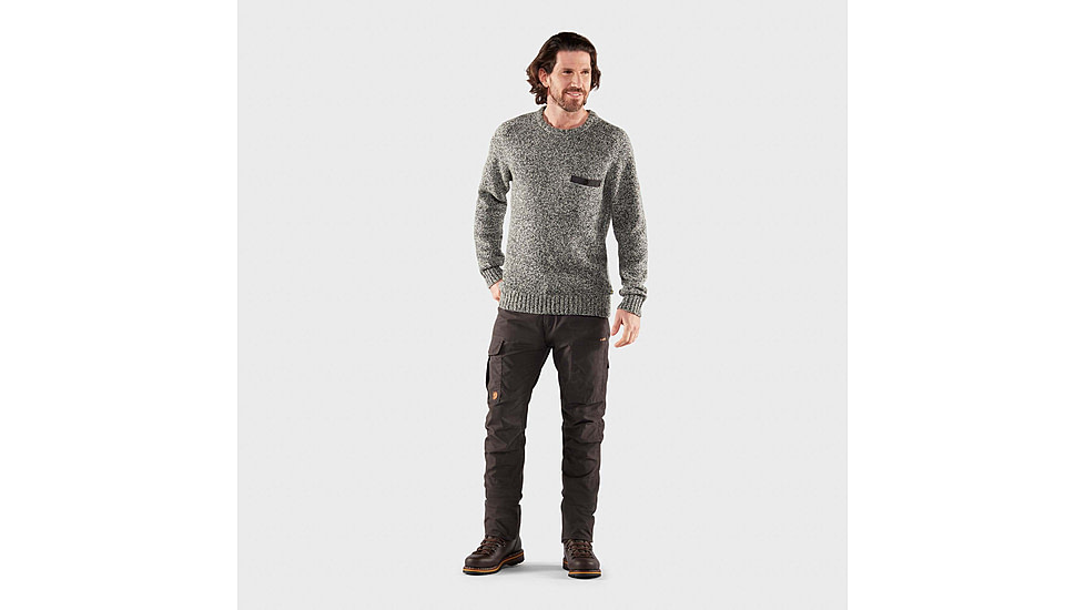 Fjallraven Lada Round-Neck Sweater - Mens, Grey, Medium, F84139-020-M