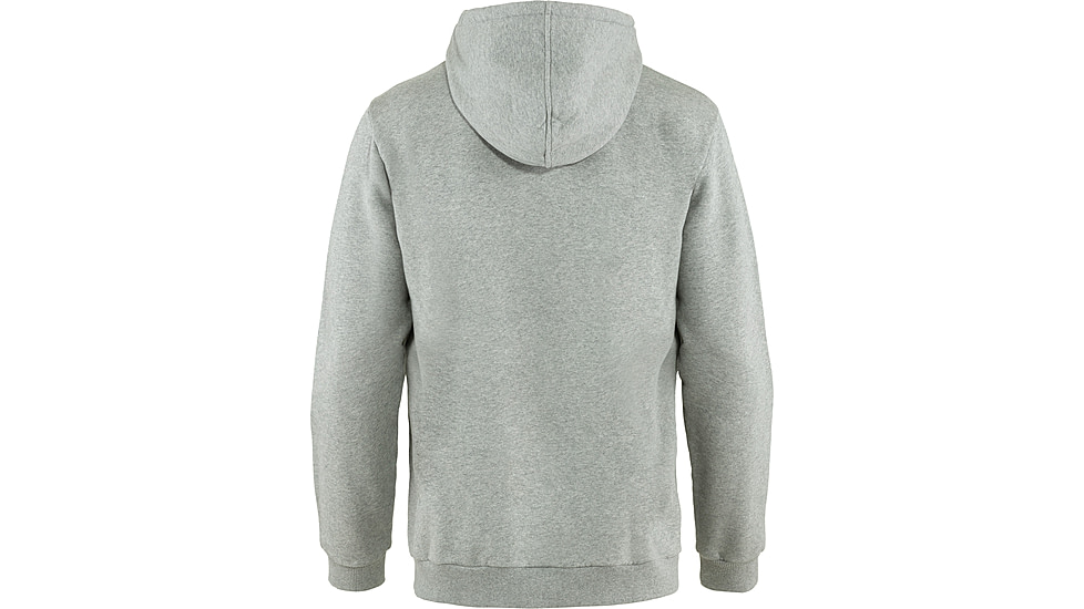 Fjallraven Logo Hoodie - Mens, Grey-Melange, Large, F84144-020-999-L