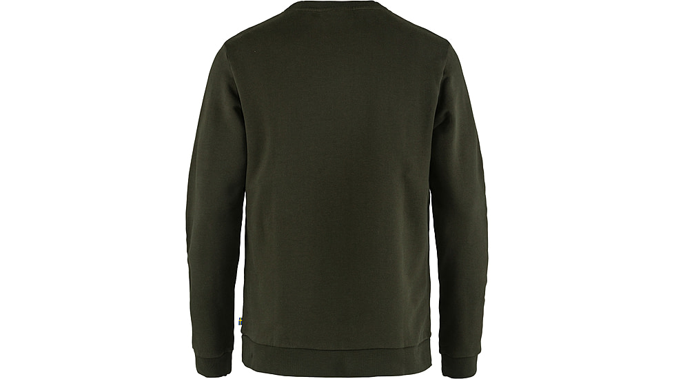 Fjallraven Logo Sweater - Mens, Deep Forest, Medium, F84142-662-M