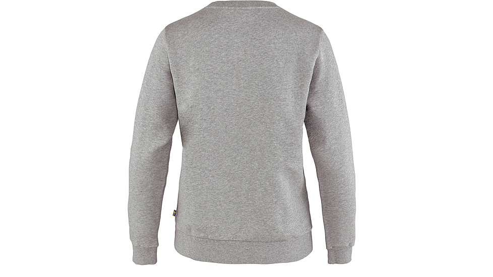 Fjallraven Logo Sweater - Womens, Grey-Melange, Extra Large, F84143-020-999-XL