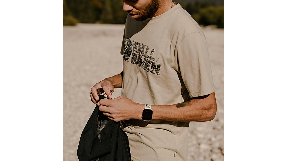 Fjallraven Lush Logo T-Shirt - Mens, Fossil, Small, F12600219-118-S