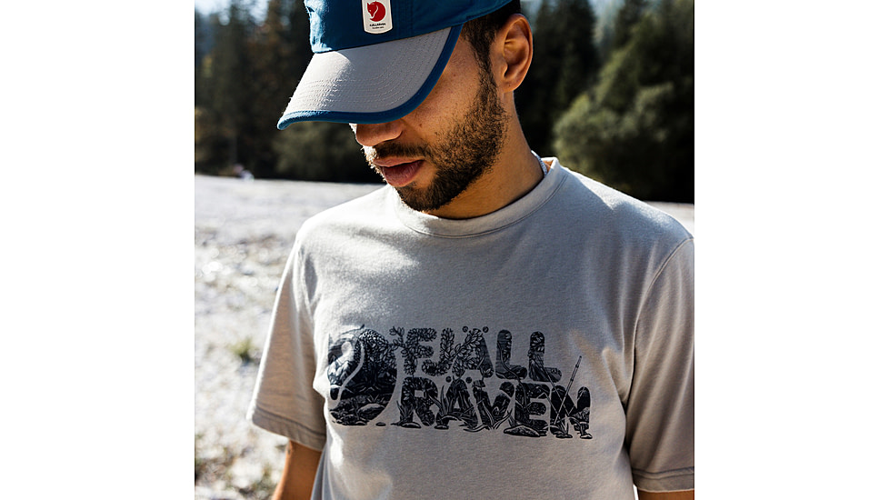 Fjallraven Lush Logo T-Shirt - Mens, Fossil, Small, F12600219-118-S