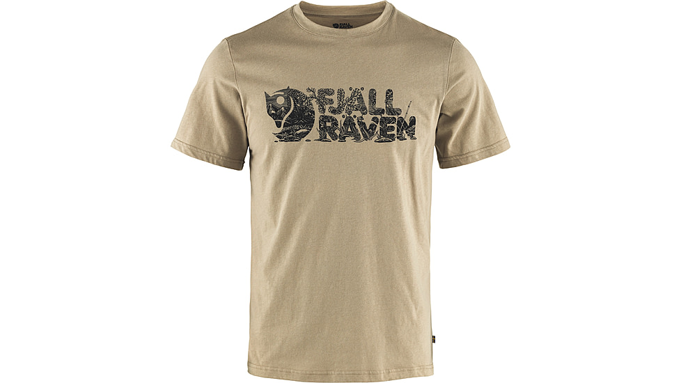 Fjallraven Lush Logo T-Shirt - Mens, Fossil, Small, F12600219-118-S