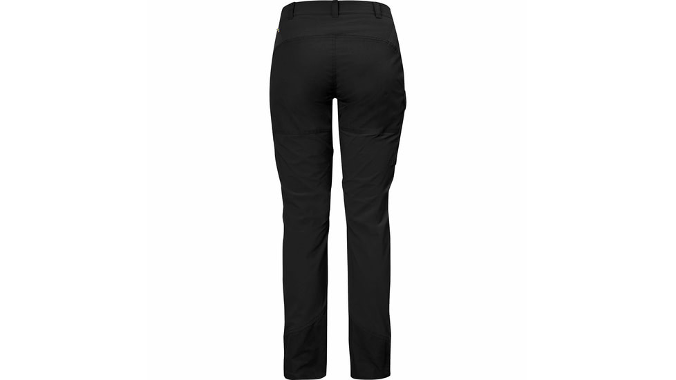 Fjallraven Nikka Curved Trousers - Women's, 44 Euro, 33 in Waist, Unhemmed Inseam, Black, F89638-550-44