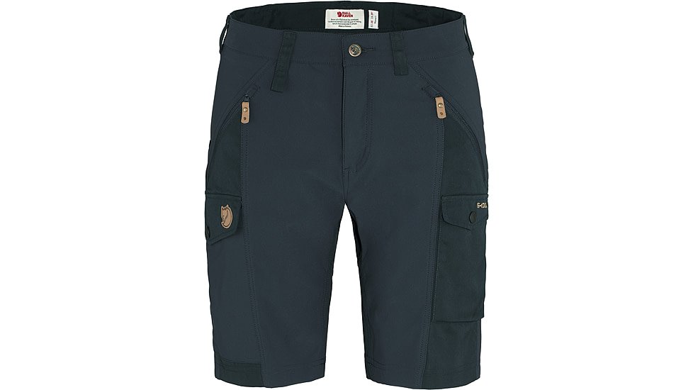 Fjallraven Nikka Shorts Curved - Womens, Dark Navy, 34, F89731-555-34