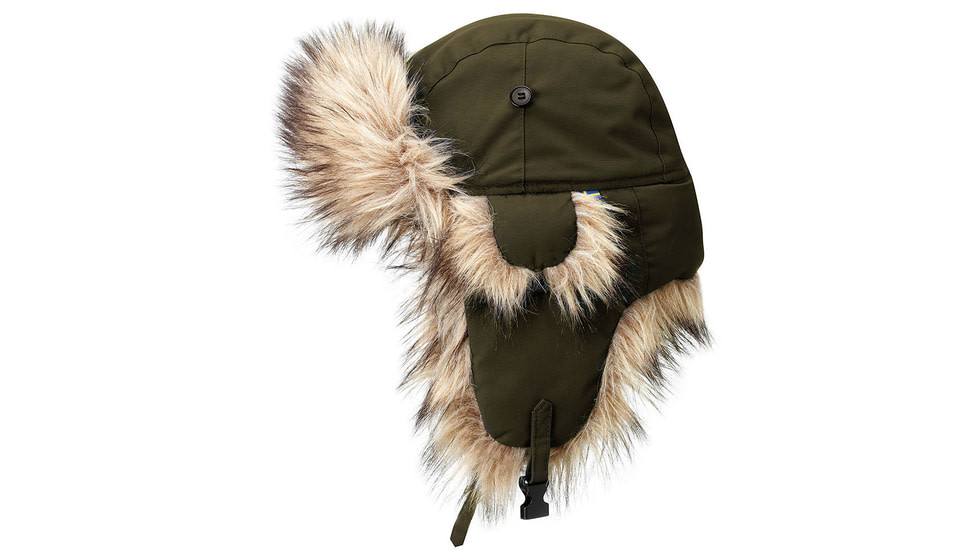 Fjallraven Nordic Heater Hat - Mens-Dark Olive-X-Large