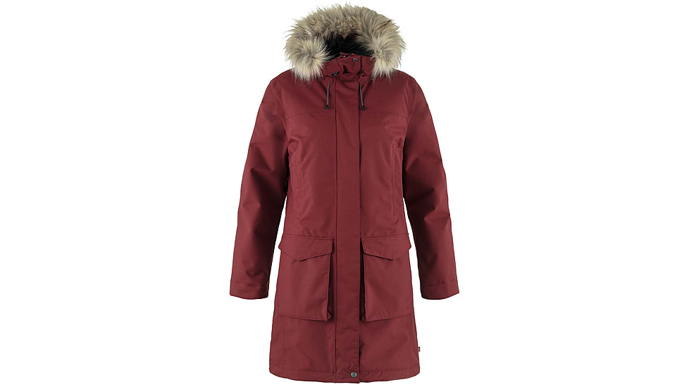 Fjallraven Nuuk Lite Parka - Womens, Bordeaux Red, Extra Small, F87161-347-XS