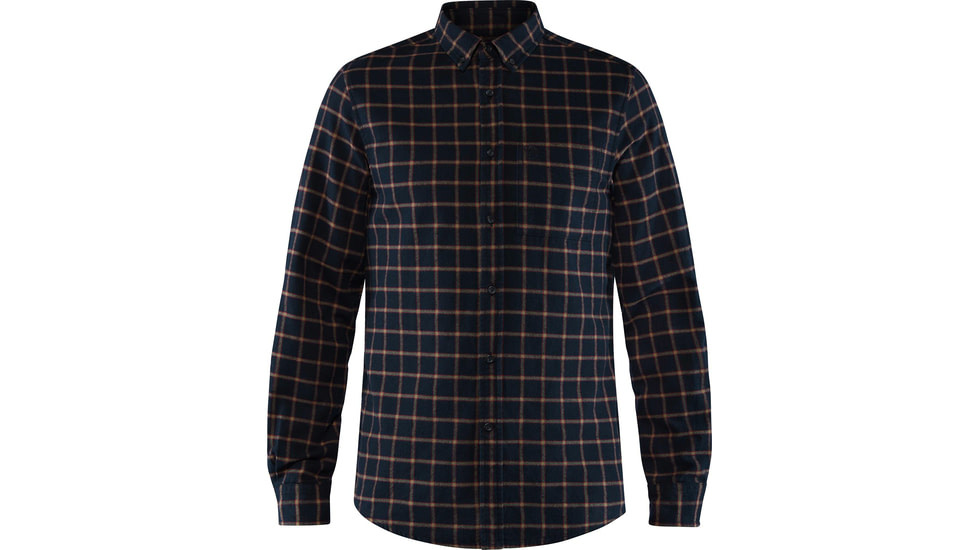 Fjallraven Ovik Flannel Shirt - Mens, Dark Navy, Small, F82979-555-S