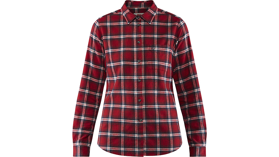 Fjallraven Ovik Flannel Shirt - Womens, Deep Red, Extra Large, F89833-325-XL