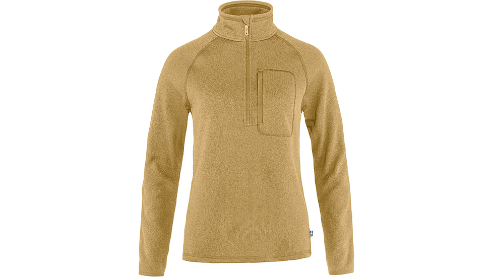 Fjallraven Ovik Fleece Half Zip - Womens, Dune Beige, Medium, F87155-196-M