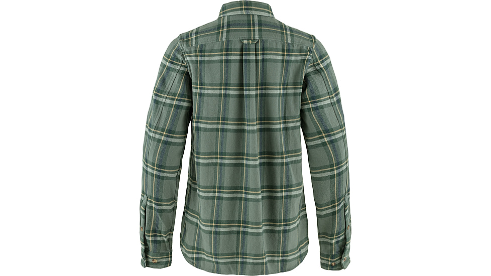 Fjallraven Ovik Heavy Flannel Shirt - Womens, Patina Green/Deep Patina, 2XS, F86999-614-679-XXS
