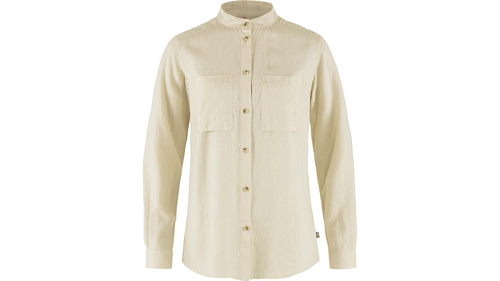 Fjallraven Ovik Hemp Shirt Long Sleeve - Women's, Chalk White, Large, F14600149-113-L