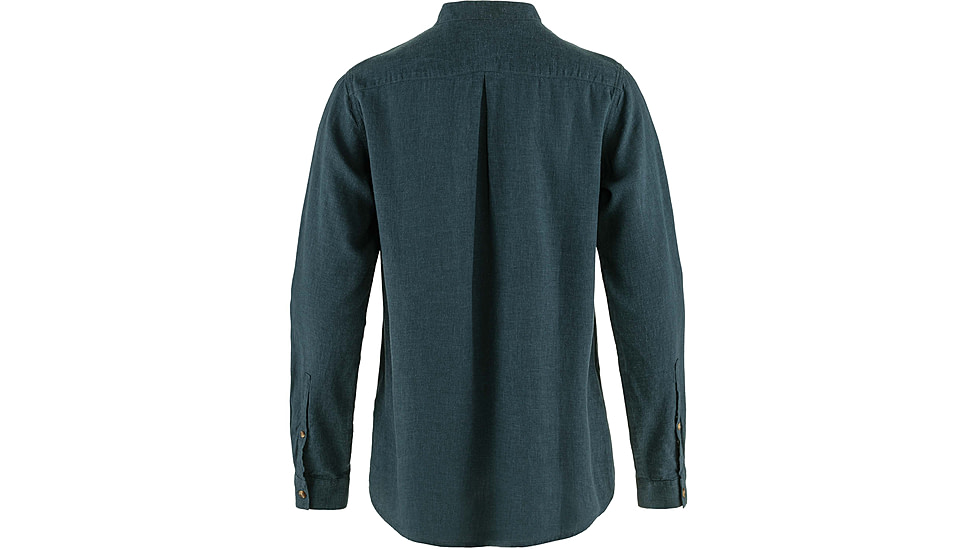 Fjallraven Ovik Hemp Shirt Long Sleeve - Women's, Mountain Blue, Extra Small, F14600149-570-XS