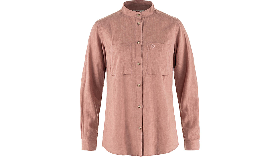 Fjallraven Ovik Hemp Shirt Long Sleeve - Women's, Dusty Rose, Extra Small, F14600149-300-XS