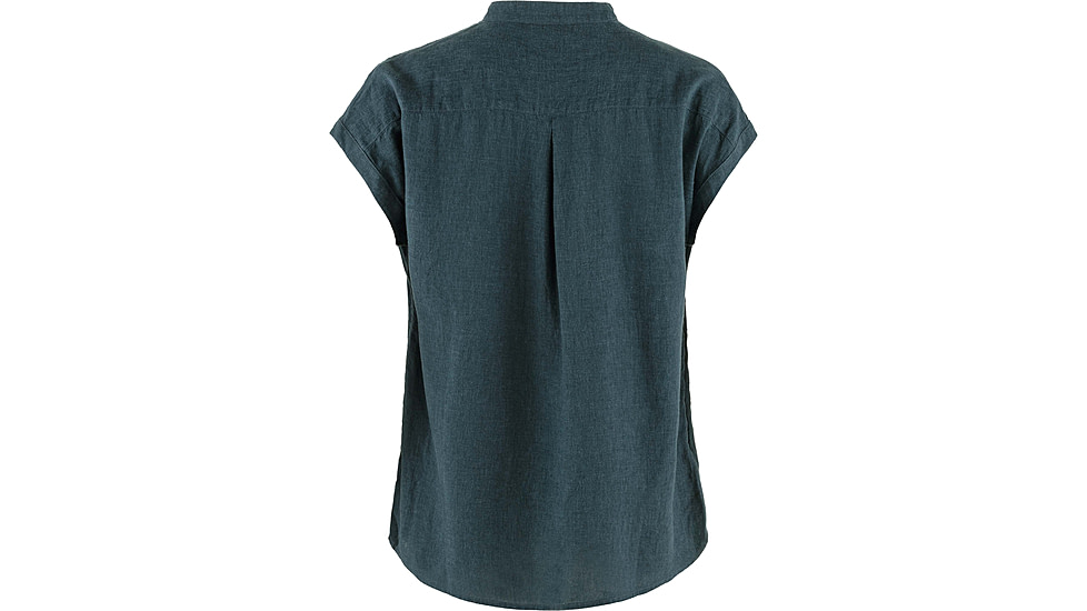 Fjallraven Ovik Hemp Shirt Short Sleeve - Women's, Mountain Blue, 2XS, F14600160-570-XXS