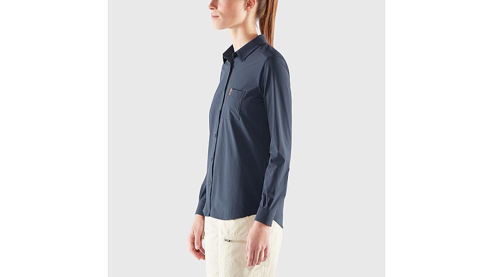 Fjallraven Ovik Lite Long Sleeve Shirt - Womens, Navy, Small, F89980-560-S