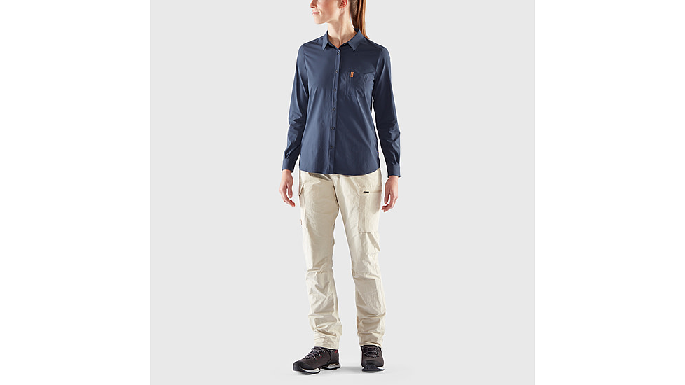 Fjallraven Ovik Lite Long Sleeve Shirt - Womens, Navy, Small, F89980-560-S