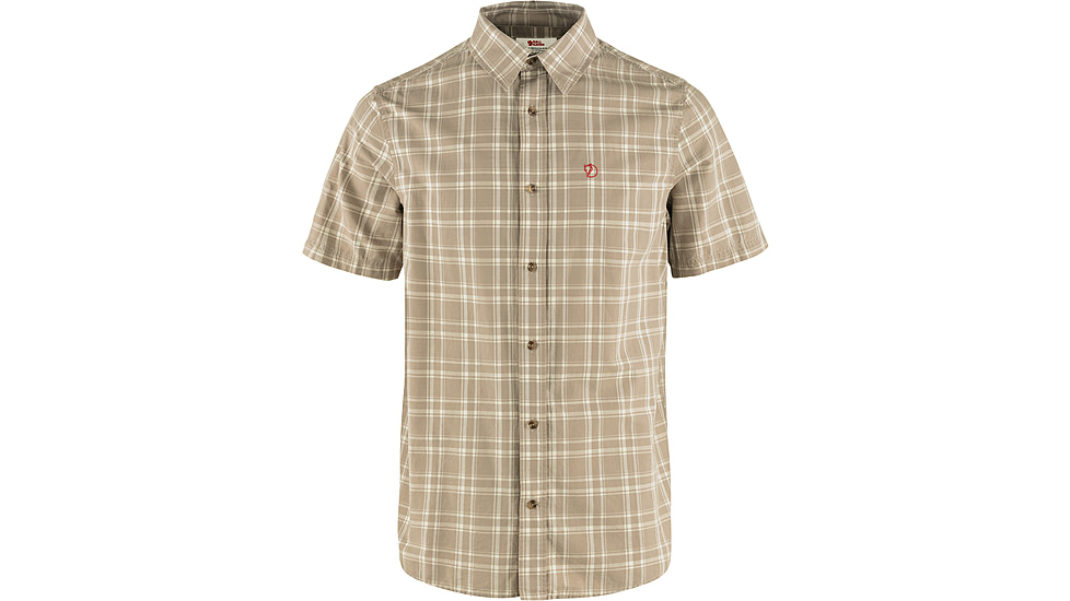 Fjallraven Ovik Lite Short Sleeve Shirt - Mens, Fossil/Chalk Rose, 2XL, F87038-118-302-XXL