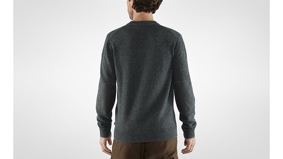 Fjallraven Ovik Round-Neck Sweater - Mens, Dark Grey, Large, F87323-030-L