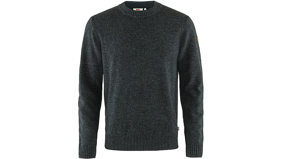 Fjallraven Ovik Round-Neck Sweater - Mens, Dark Grey, Large, F87323-030-L