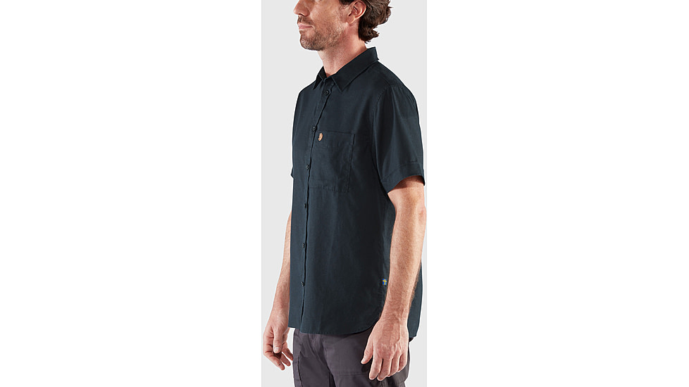Fjallraven Ovik Travel Short Sleeve Shirt - Mens, Dark Navy, 2XL, F87039-555-XXL
