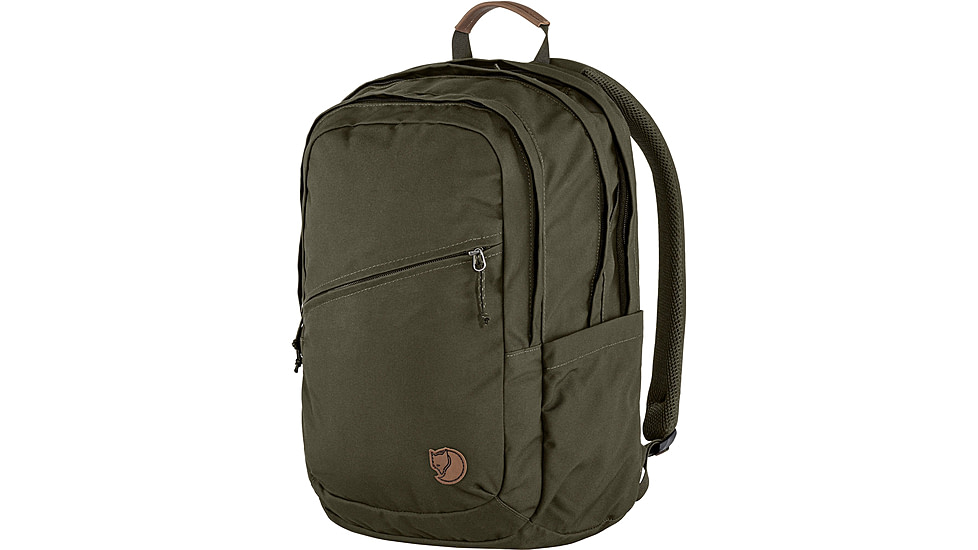 Fjallraven Raven 28 Backpack, Dark Olive, One Size, F23345-633-One Size