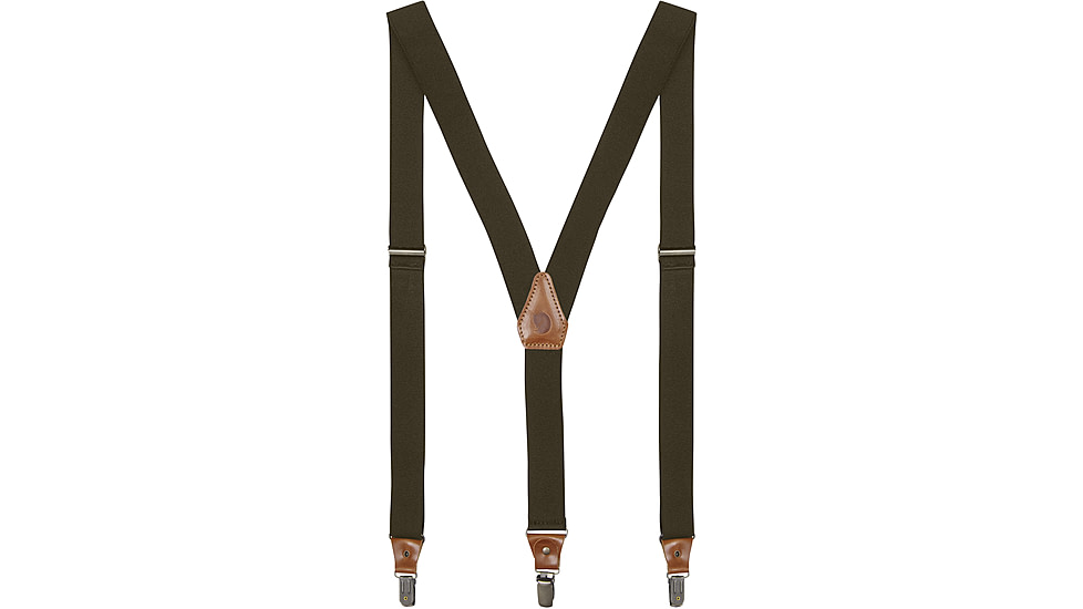 Fjallraven Singi Clip Suspenders, Dark Olive, One Size, F77355-633-1 Size