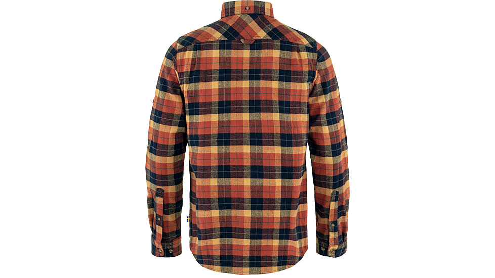 Fjallraven Singi Heavy Flannel Shirt - Mens, Autumn Leaf-Dark Navy, 2XL, F81373-215-555-XXL