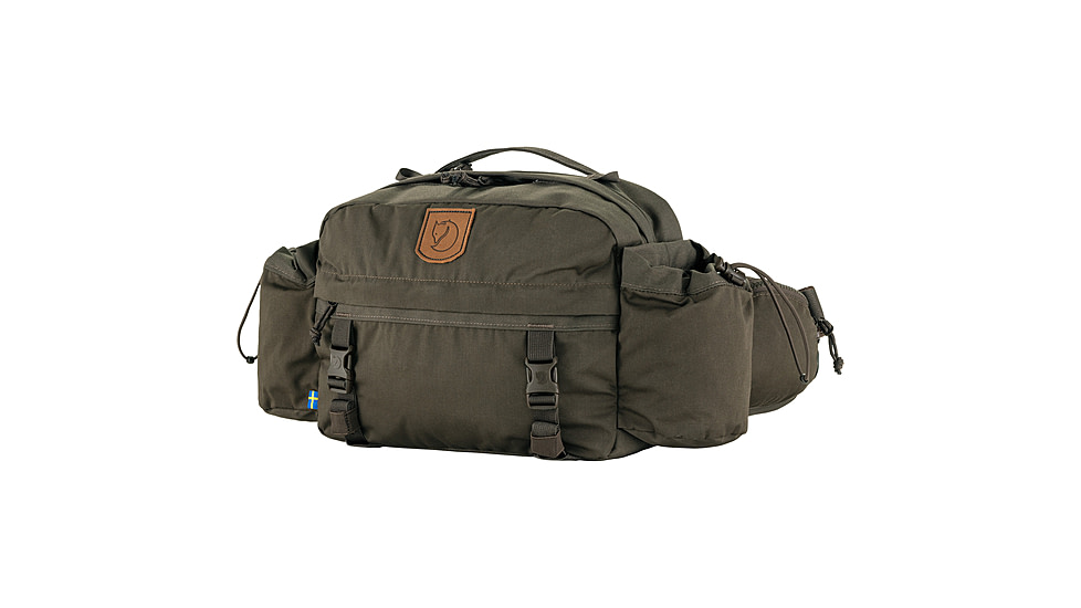 Fjallraven Singi Hip Pack 10 - Unisex, Dark Olive, One Size, F23-633OS