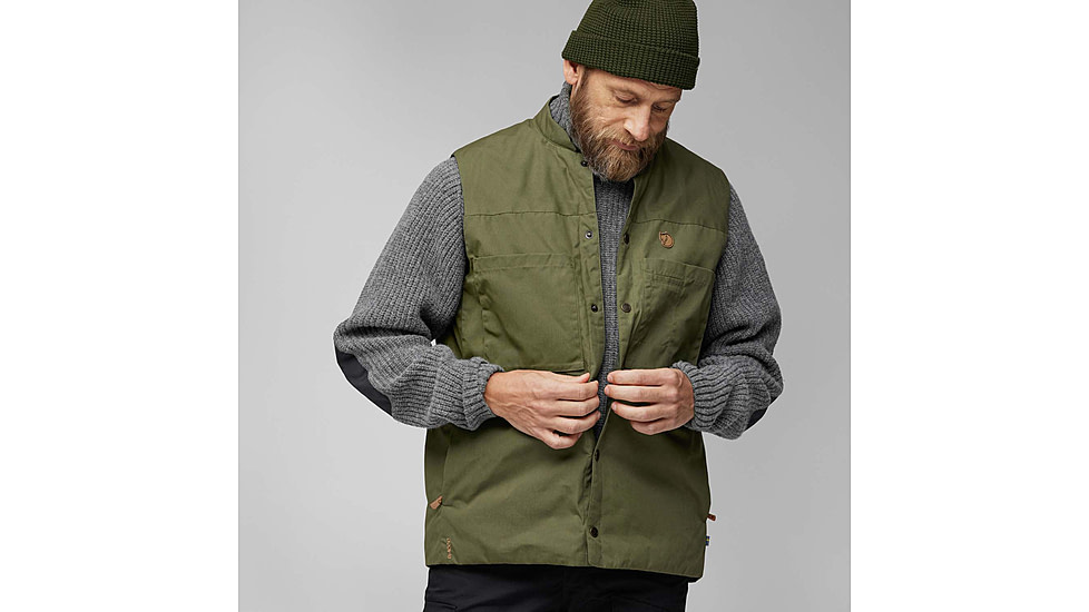 Fjallraven Singi Padded Vest - Mens, Laurel Green, Medium, F86708-625-M