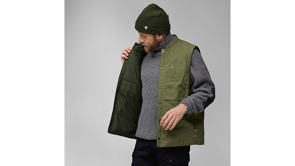 Fjallraven Singi Padded Vest - Mens, Laurel Green, Medium, F86708-625-M