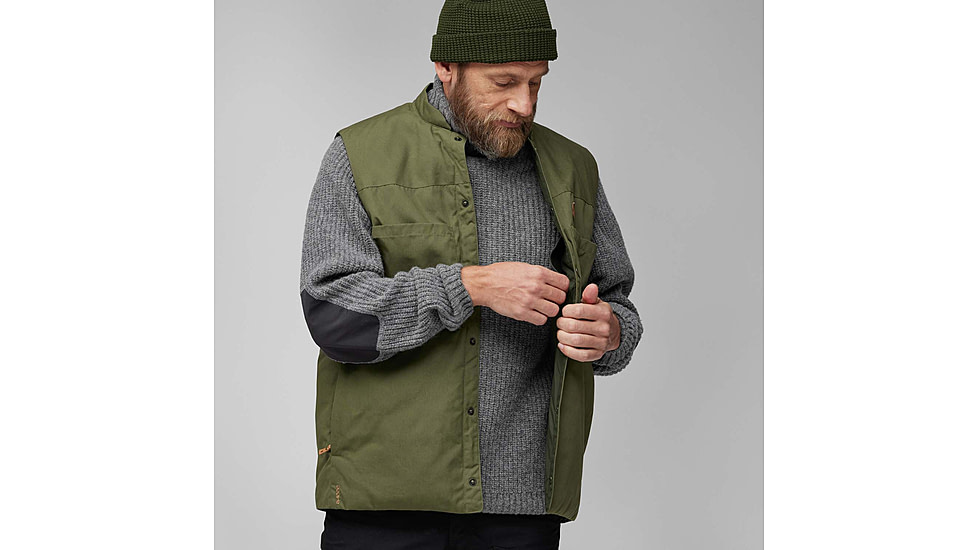 Fjallraven Singi Padded Vest - Mens, Laurel Green, Medium, F86708-625-M