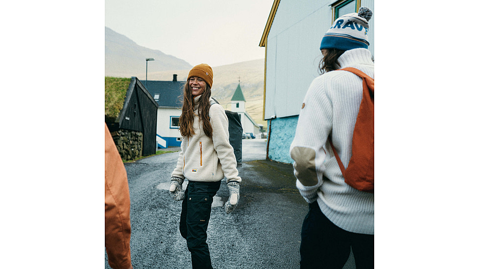 Fjallraven Vardag Pile Fleece - Womens, Chalk White, Large, F84789-113-L