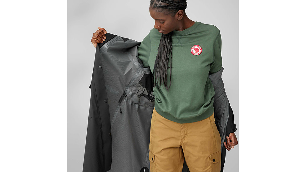 Fjallraven Vardag Rain Parka - Womens, Black, Extra Small, F14500131-550-XS