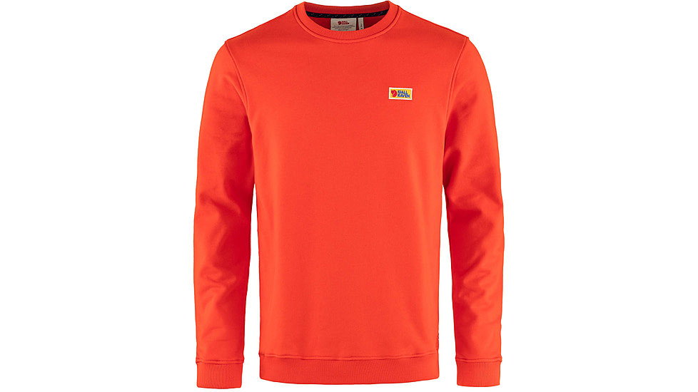 Fjallraven Vardag Sweater - Mens, Flame Orange, Small, F87070-214-S