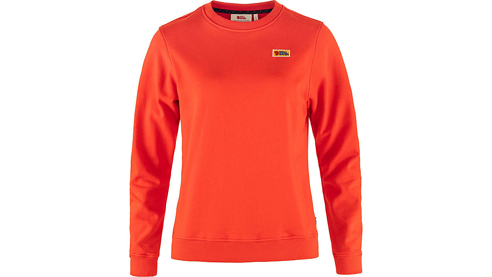 Fjallraven Vardag Sweater - Womens, Flame Orange, Medium, F87075-214-M
