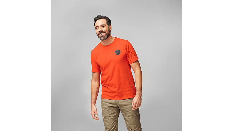 Fjallraven Walkith Nature T-Shirt - Mens, Flame Orange, Extra Large, F12600216-214-XL