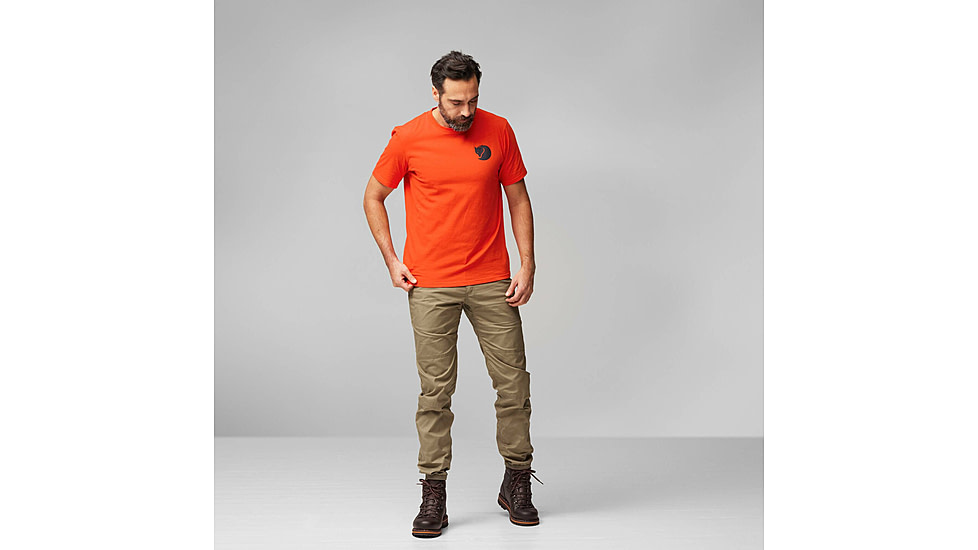 Fjallraven Walkith Nature T-Shirt - Mens, Flame Orange, Extra Large, F12600216-214-XL