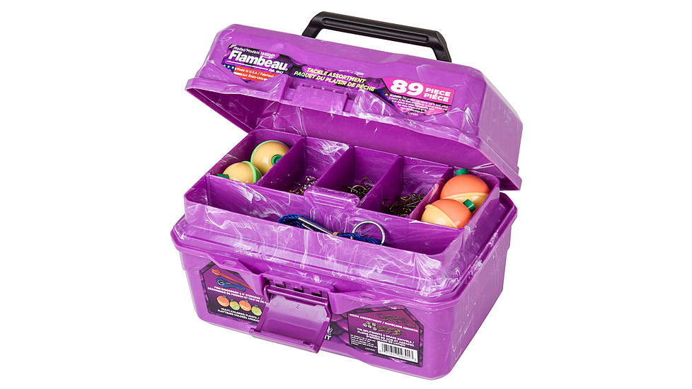 Flambeau Big Mouth Tackle Kids Box Kit, Purple Swirl, 355BMT