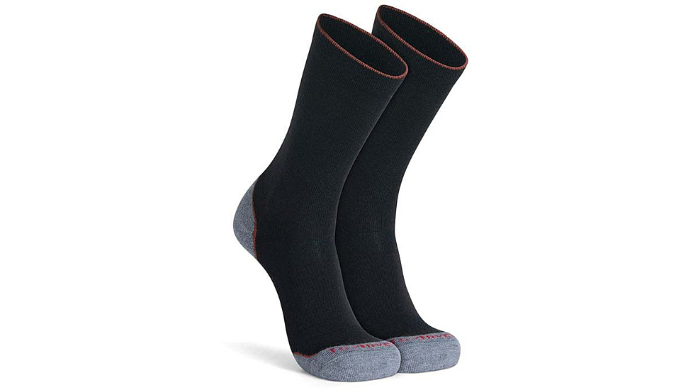 Fox River Basecamp 2.0 Lightweight Crew Hiking Sock - Men's, Black, Large, 2408-7000 LG