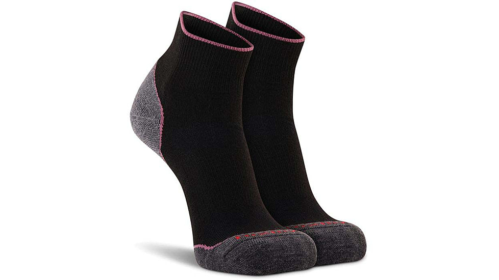 Fox River Basecamp 2.0 Lightweight Quarter Crew Hiking Sock - Women's, Black, Small, 2509-7000 SM
