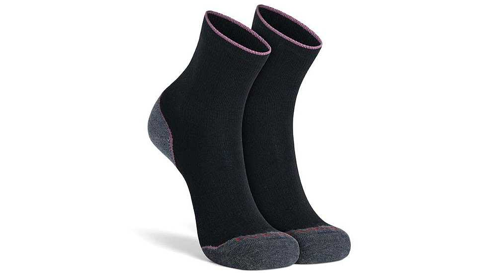 Fox River Basecamp 2.0 Lightweight Crew Hiking Sock - Women's, Black, Small, 2508-7000 SM