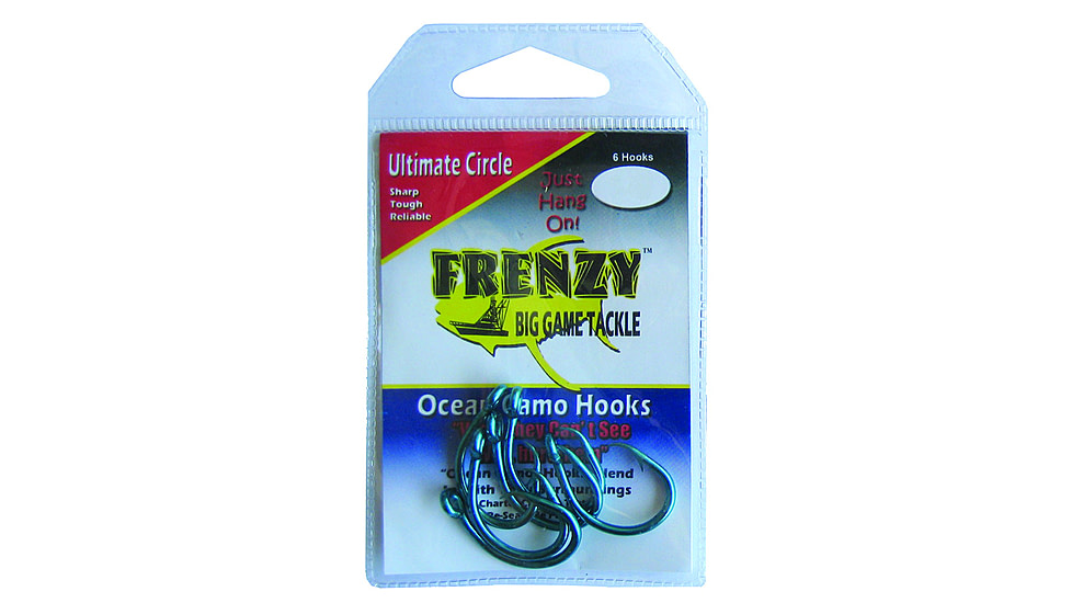 Frenzy Ultimate Circle Hook, Blue, Size 9/0, 6 Per Pack, UCH-B09