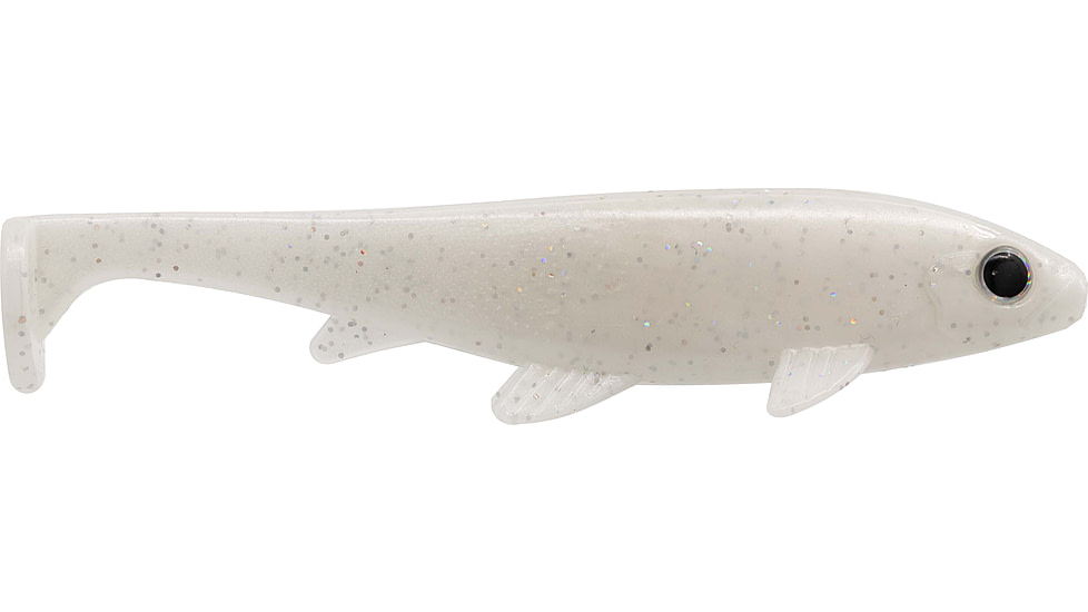 G-Ratt Baits Weedless Executioner Soft Bait, 5in, 2pk, Pearl, WS5-001