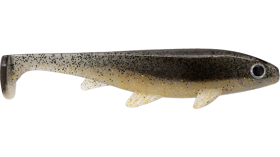 G-Ratt Baits Weedless Executioner Soft Bait, 5in, 2pk, Smoke Shad, WS5-003