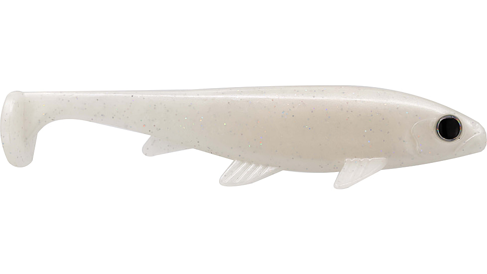 G-Ratt Baits Weedless Executioner Soft Bait, 7in, 2pk, Pearl, WS7-001