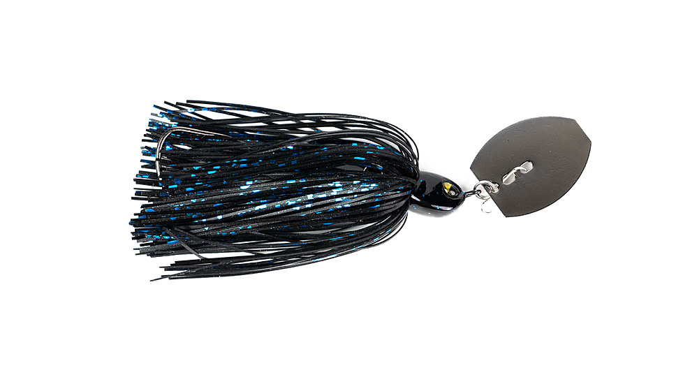 G-Ratt Weedless Vibrating Jig Black/Blue, 3/8 Oz., WVJ-002