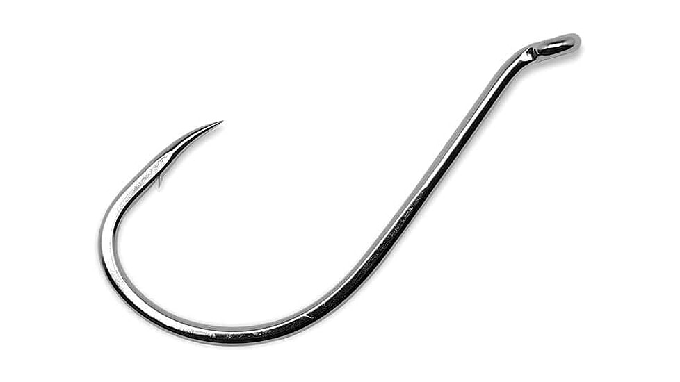 Gamakatsu 0 Octopus Hook, Barbed, Needle Point, Ringed Eye, Nickel, Size 7/0, 6 per Pack, 2017
