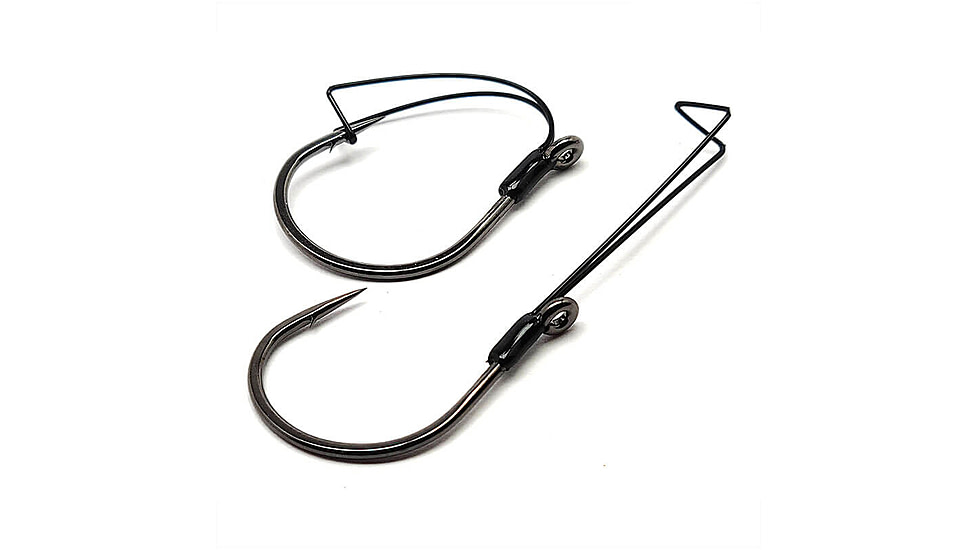 Gamakatsu Finesse Wide Gap Hook, Needle Point Ringed Eye, NS Black, Size 2, 5 per Pack, 230909