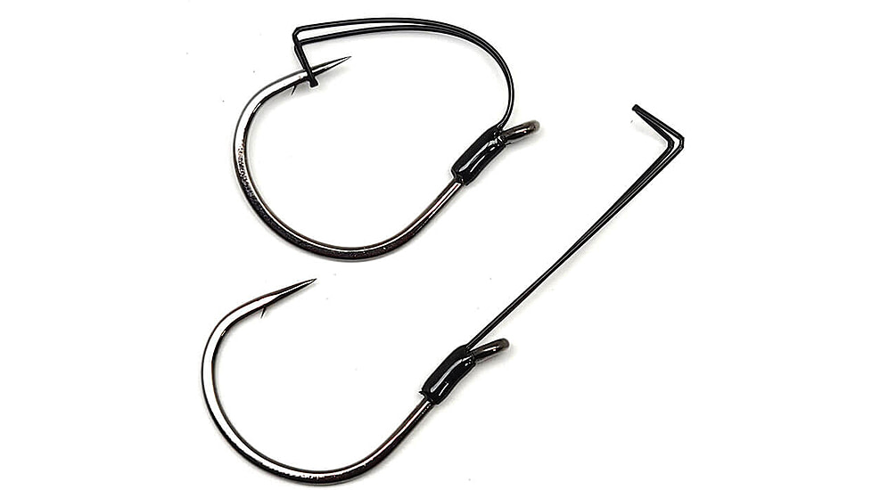 Gamakatsu Finesse Wide Gap Hook, Needle Point Ringed Eye, NS Black, Size 2, 5 per Pack, 230909